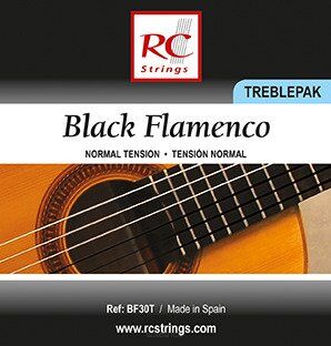 RC Strings BF30T Black Flamenco - Wysokie struny do gitary klasycznej