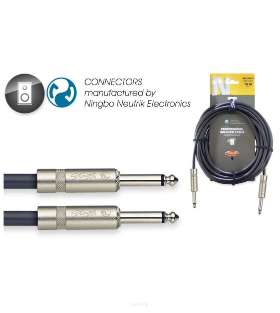 Stagg NSP 10 PP 15 - kabel kolunowy 10m