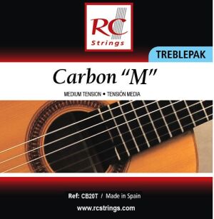 RC Strings CB20M Carbon 'M' Treblepak - Wysokie struny do gitary klasycznej