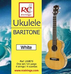 RC Strings UWB70 Ukulele Baritone set. White - Struny do Ukulele