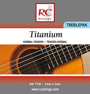 RC Strings TT30 Titanium Treblepak - Wysokie struny do gitary klasycznej