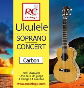 RC Strings UCSC60 Ukulele Soprano-Concert set. Carbon - Struny do Ukulele
