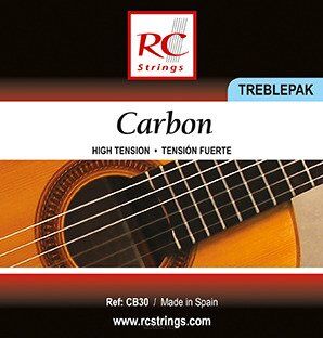 RC Strings CB30 Carbon Treblepak - Wysokie struny do gitary klasycznej